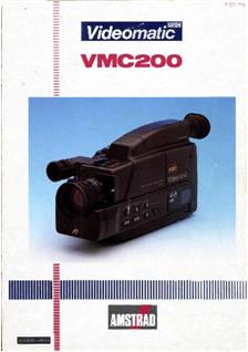 Amstrad PLC Fidelity VMC 200 manual. Camera Instructions.